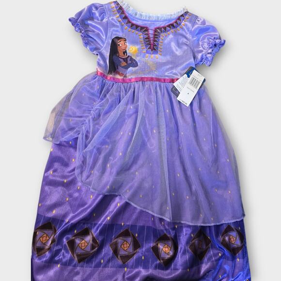 Disney Wish Asha & Magic Wishing Star Nightgown Size 4 NWT - Picture 1 of 2